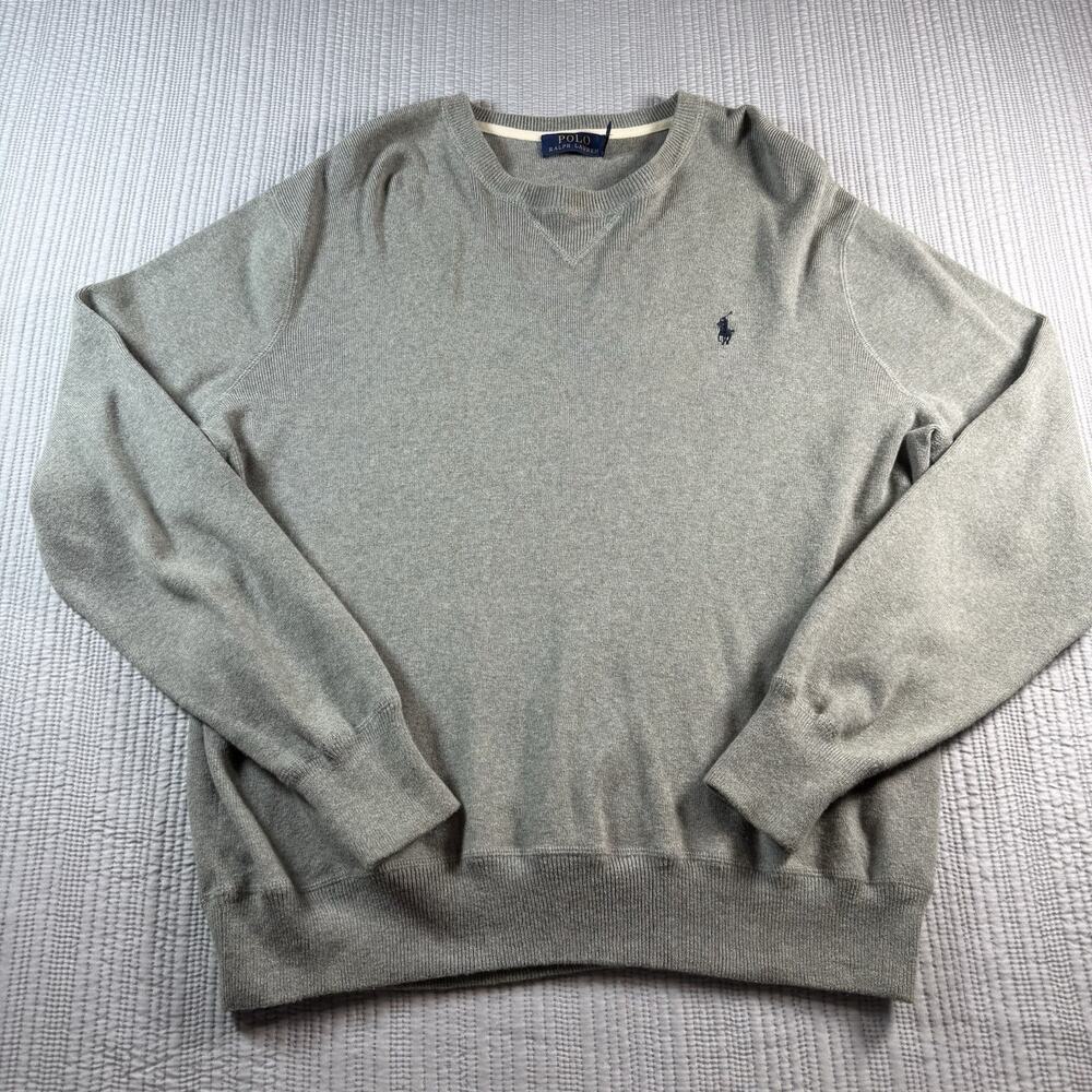 Polo Ralph Lauren Sweater Men’s L Crew Neck Quiet Luxury Country Club Preppy